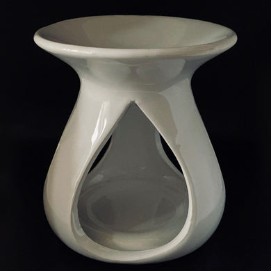white ceramic wax burner sold by alba gu brath homeware in dunfermline scotland